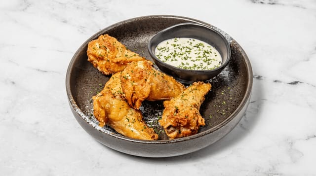 Fried Chicken Wings (5 pcs).